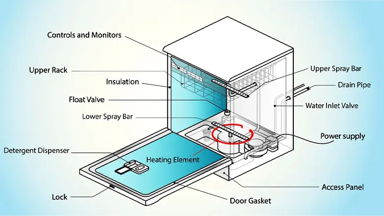 سنسور های کاربردی ماشین های ظرف شویی
